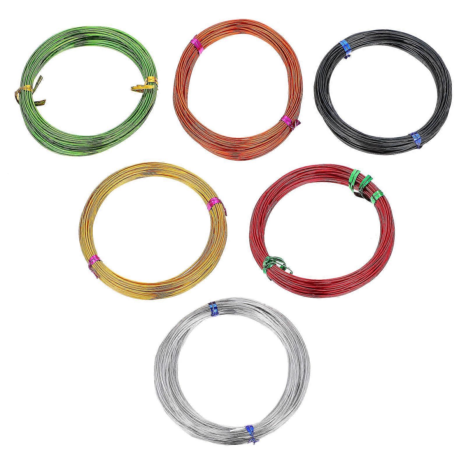 6 Pcs Colorful Aluminum Wires for DIY Ornament Making Creative Handmade Supplies