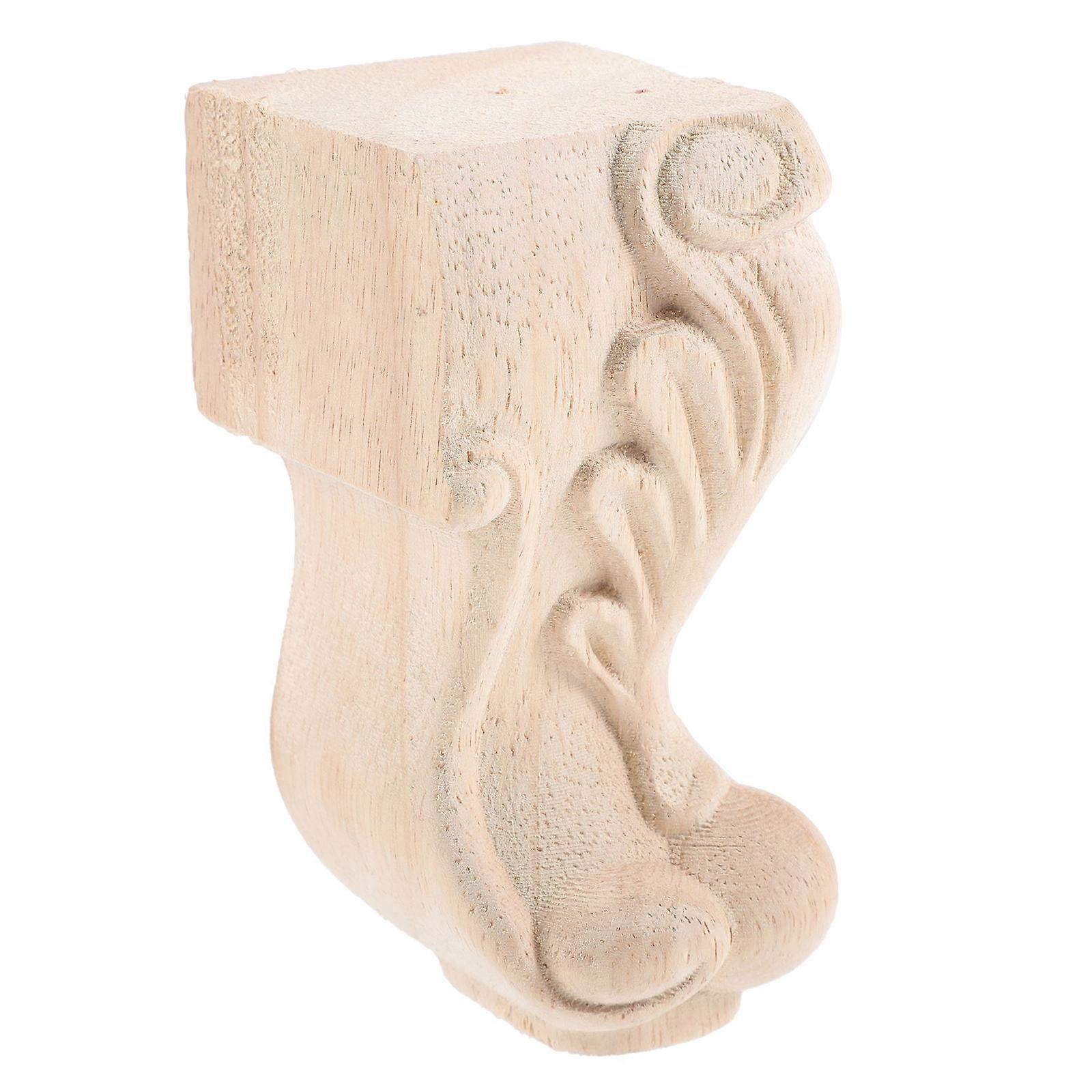Furniture Leg Replacement Support European Style Carved Design For Homeowners 12x7cm 1Pack