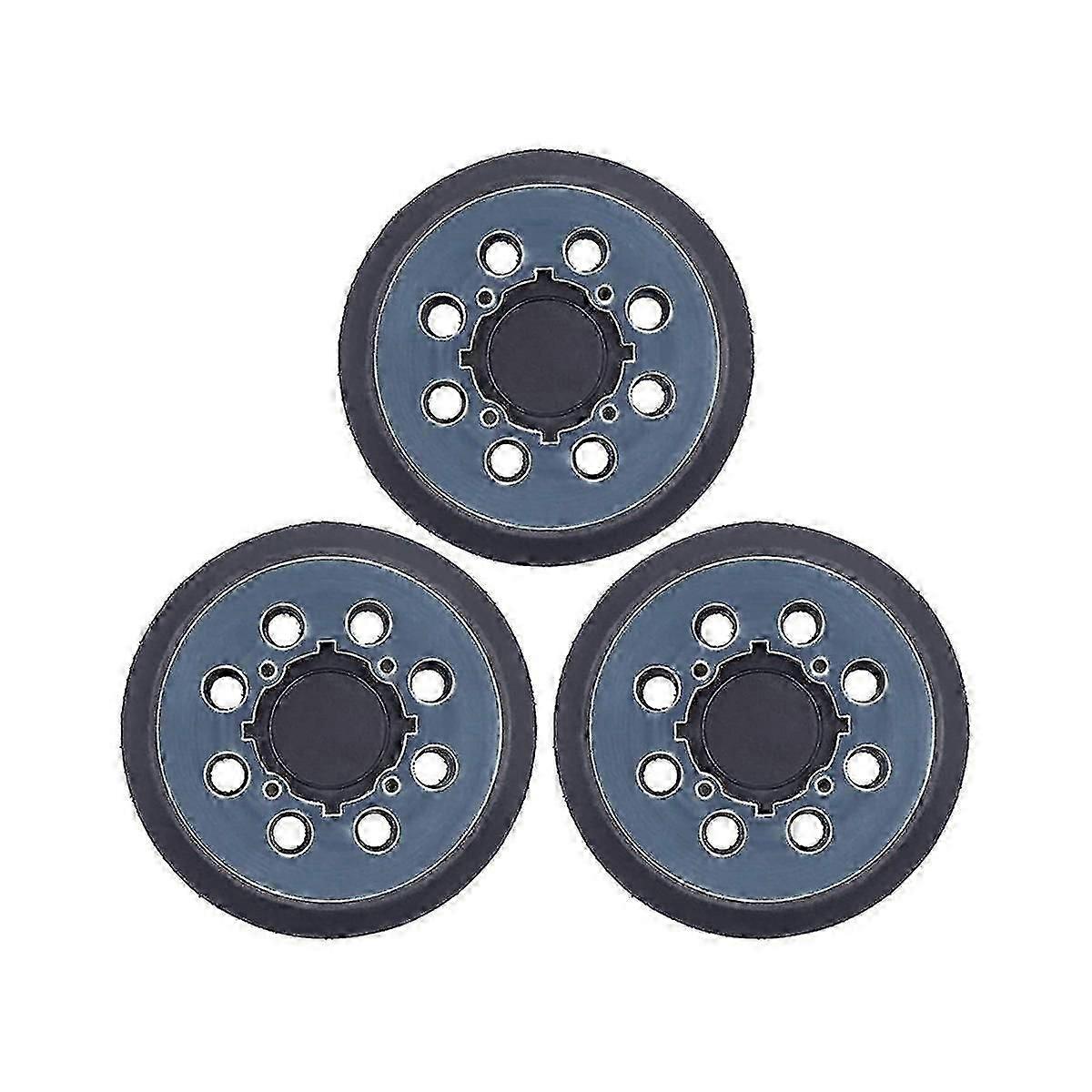 3pcs Backing Pad 5 Inch Sanding Pad 8-hole Hook And Loop Sander Pad Part For Dwe6423 N329079 Working With Models Parts