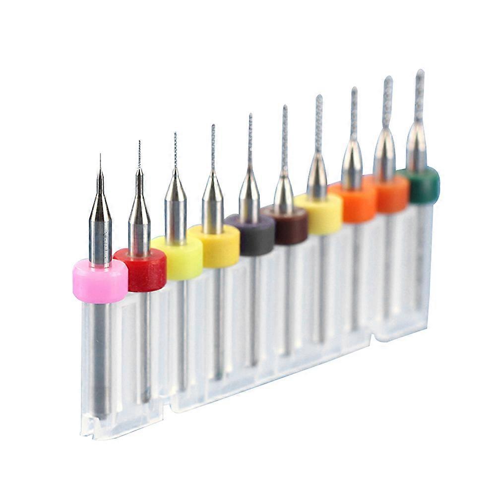 Tungsten Steel Drill Set for Carving with Assorted Colors and Sizes 2.1mm to 3.0mm