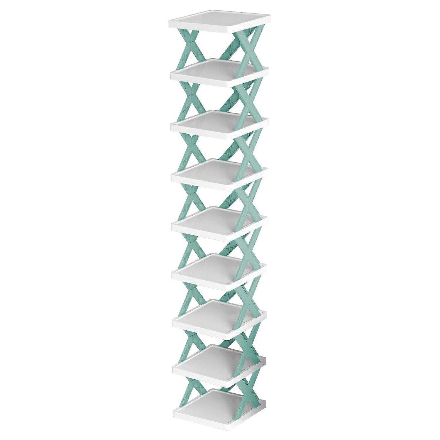 Skyblue Stackable Shoe Rack with Strong PP Material for Storage Use 9 Tiers