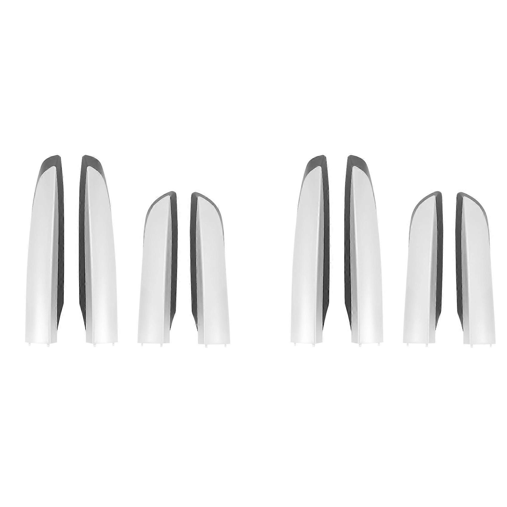 Roof Rack Rail End Cover, 8Pcs Roof Rack Cover Shell Cap Replacement for XA40 2013-2018 Silver