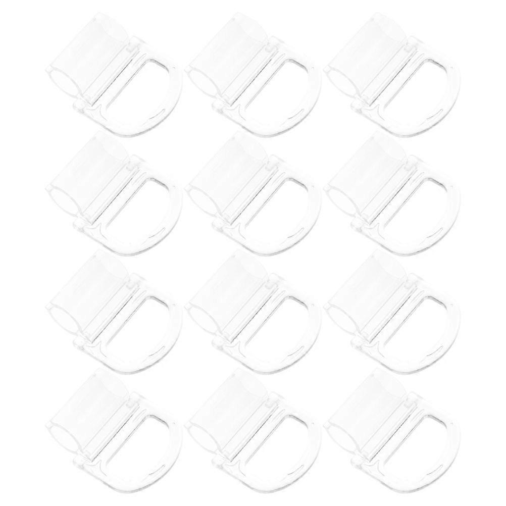 12pcs Transparent Handle for Roller Shades Blinds Pulls Curtain Cordless Plastic Handle