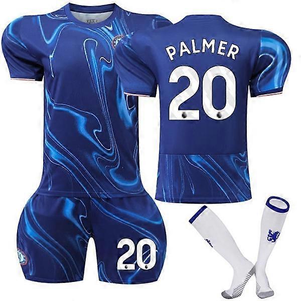 Chelsea Home Παιδική φανέλα ποδοσφαίρου με κάλτσες No.20 Palmer 2024-2025 Ενηλίκων S