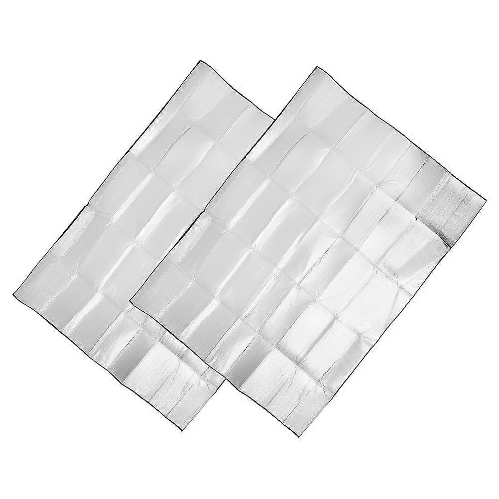 Silver EPE Foam Picnic Mat for Camping with Thickened Design Protects from Wet Sand and Dirt 2 Pieces