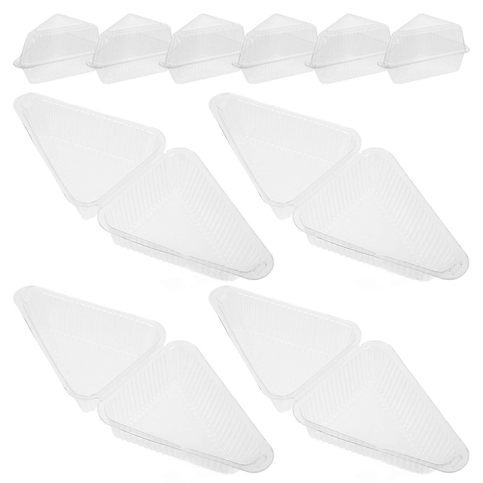 Cheesecake Container Modern Presentation Easy Opening and Closing For Cafe Use 100Pcs