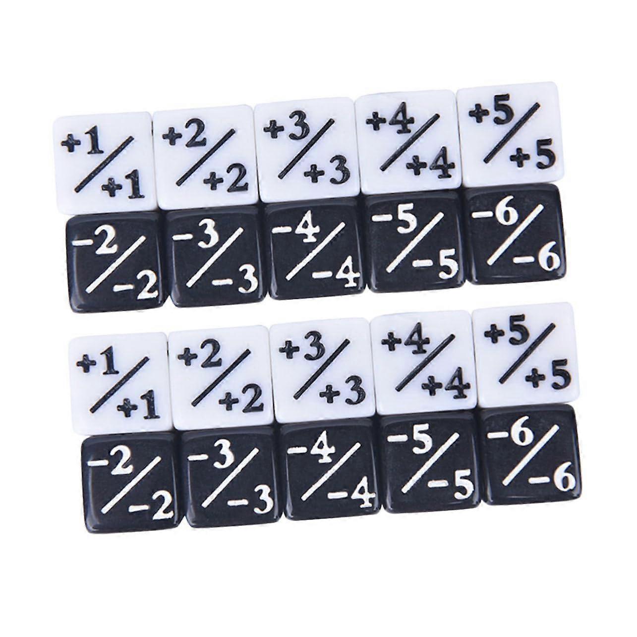 Ludo Fluffy Dice Loyalty Cube Tray Black Acrylic 20-Pack, Game Accessory for Dice Games and Party Fun