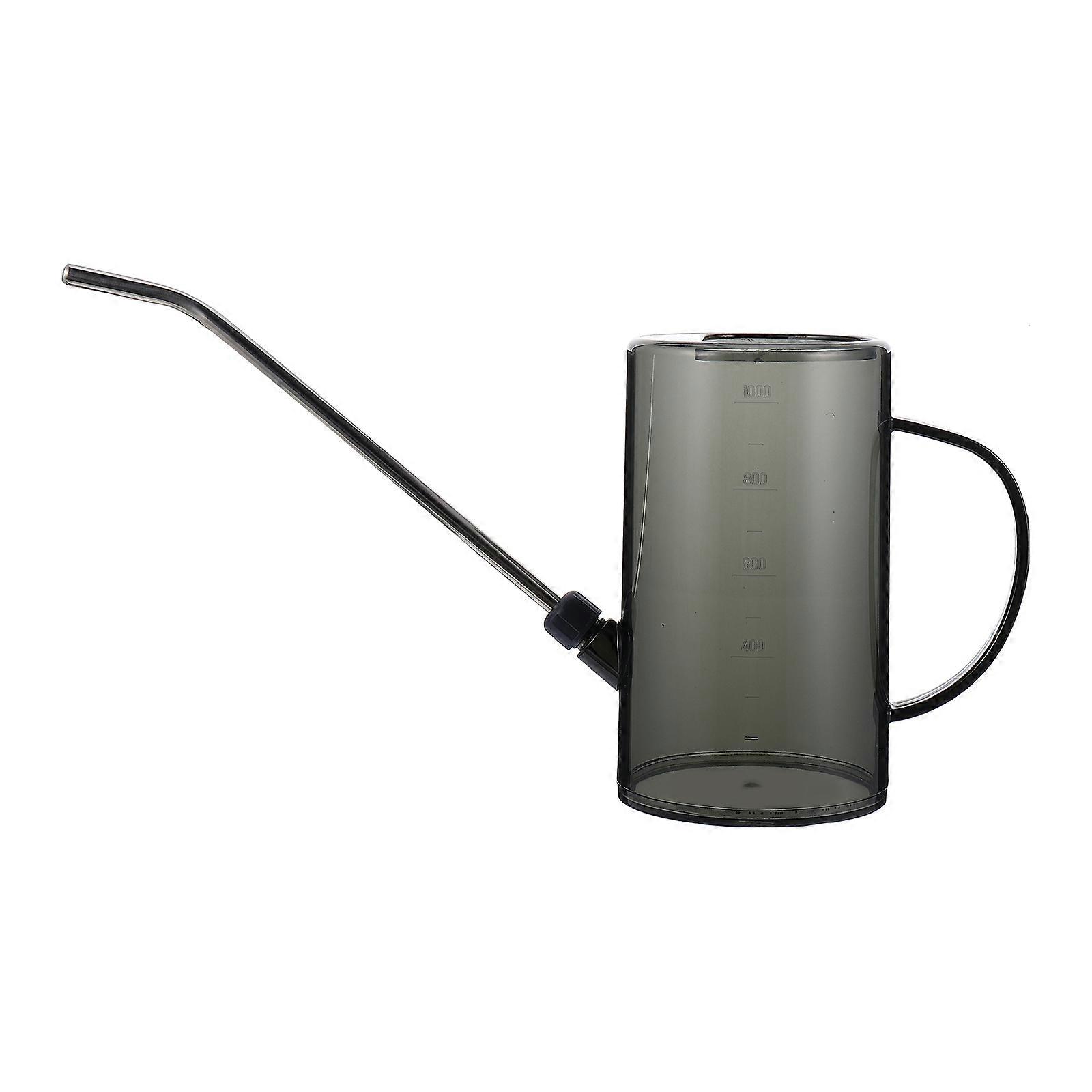 Grey Watering Sprayer with Long Mouth for Precise Garden and Home Plants Watering Small Spout Outlet