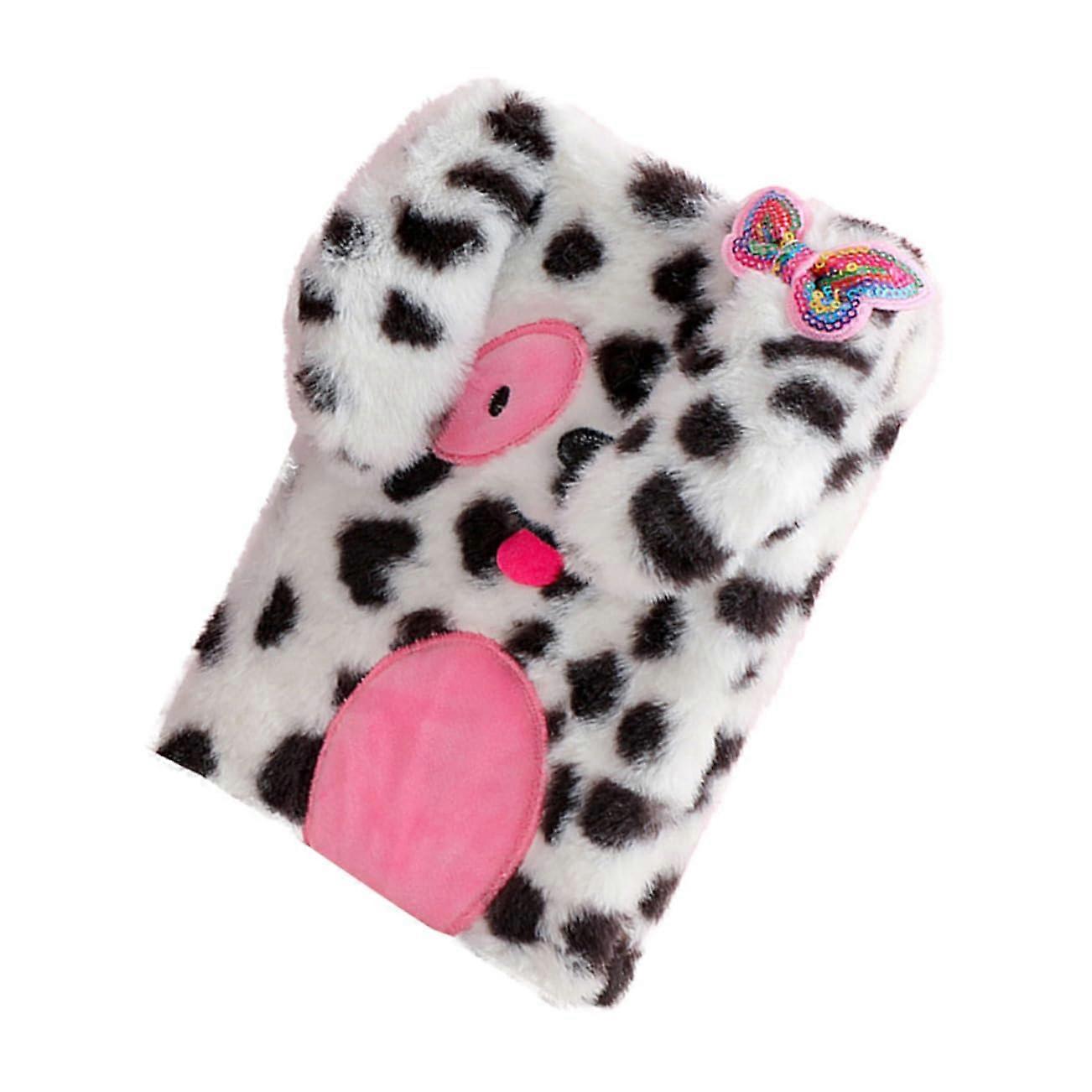 Plush Notebook for Girls - Cute Plush Diary with Closure, Children's Stationery, Colorful Writing Journal for Kids