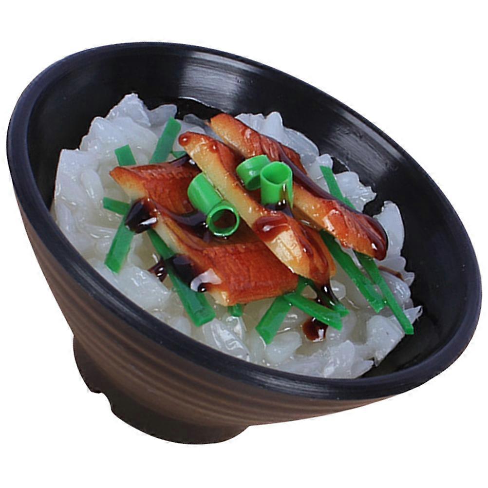 Creative PVC Food Bowl Pendant Keychain for Decoration 3 15 inch
