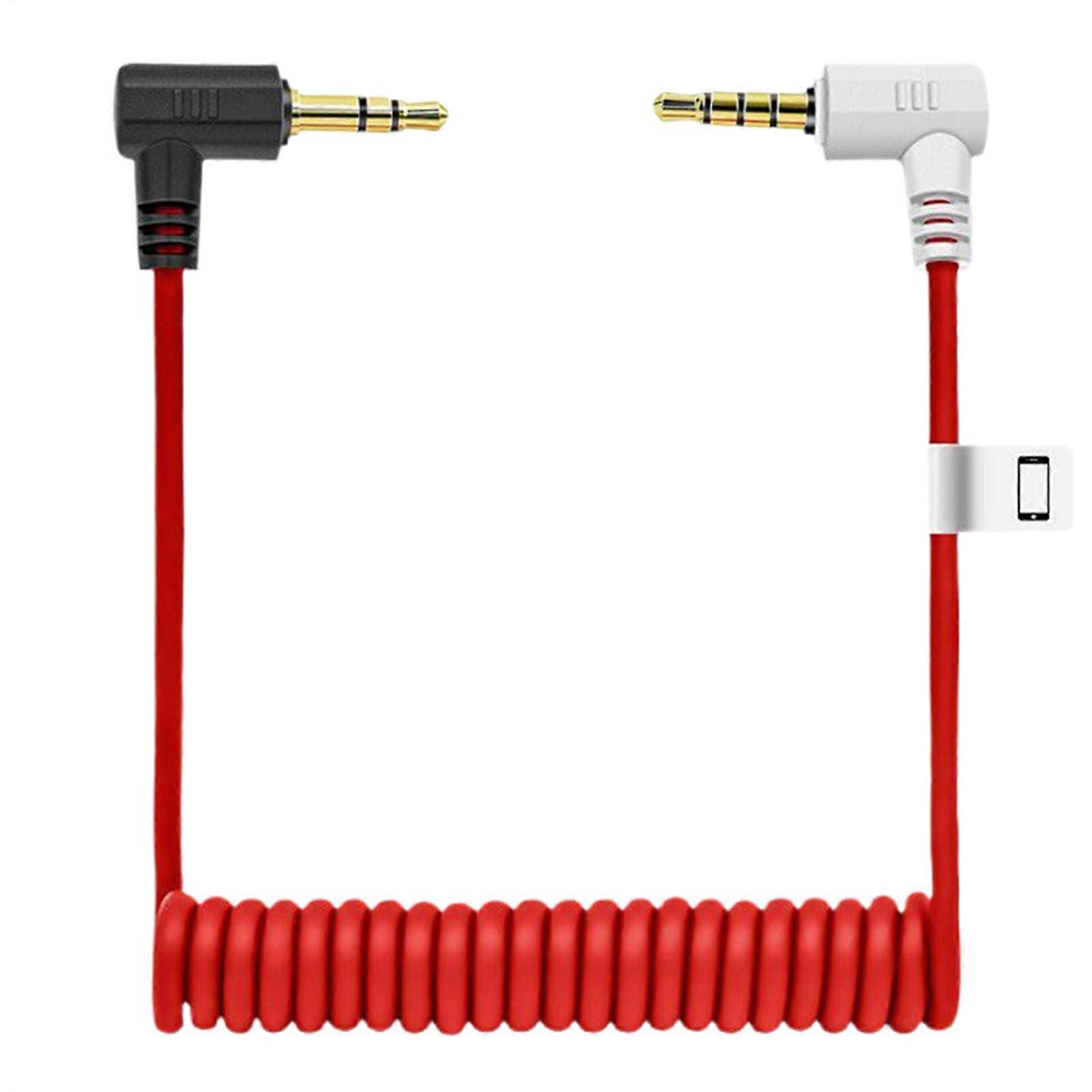 Microphone Cable  Speaker Audio Cable  3.5 mm Adapter for Stable Sound in Vocal Recordings and Microphones with Secure Connection
