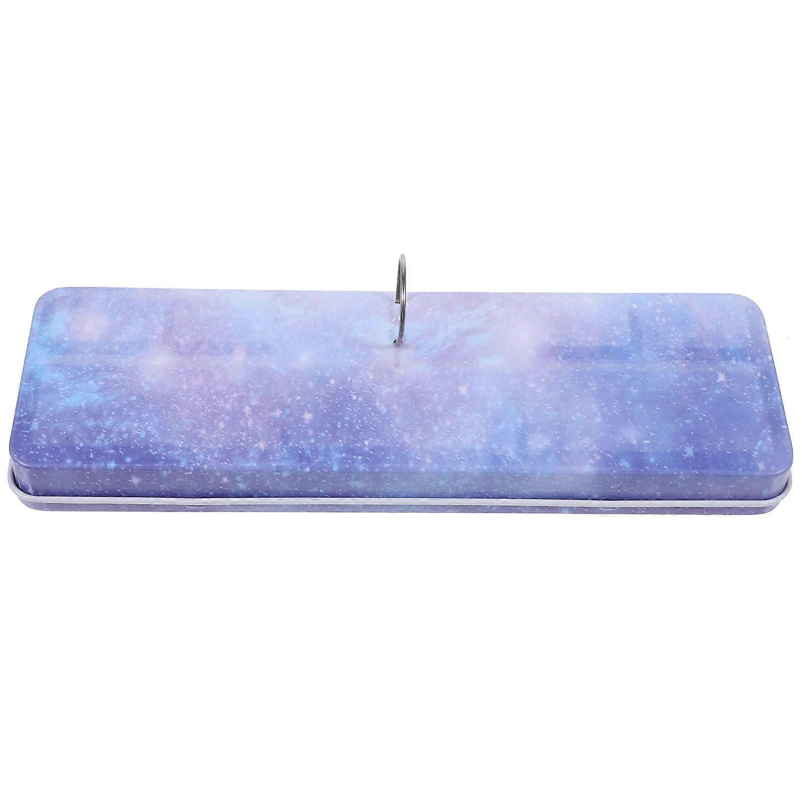 Portable Watercolor Box Set For Artists And Learners 22.2X7.2cm Blue Folding Design For 1 Set