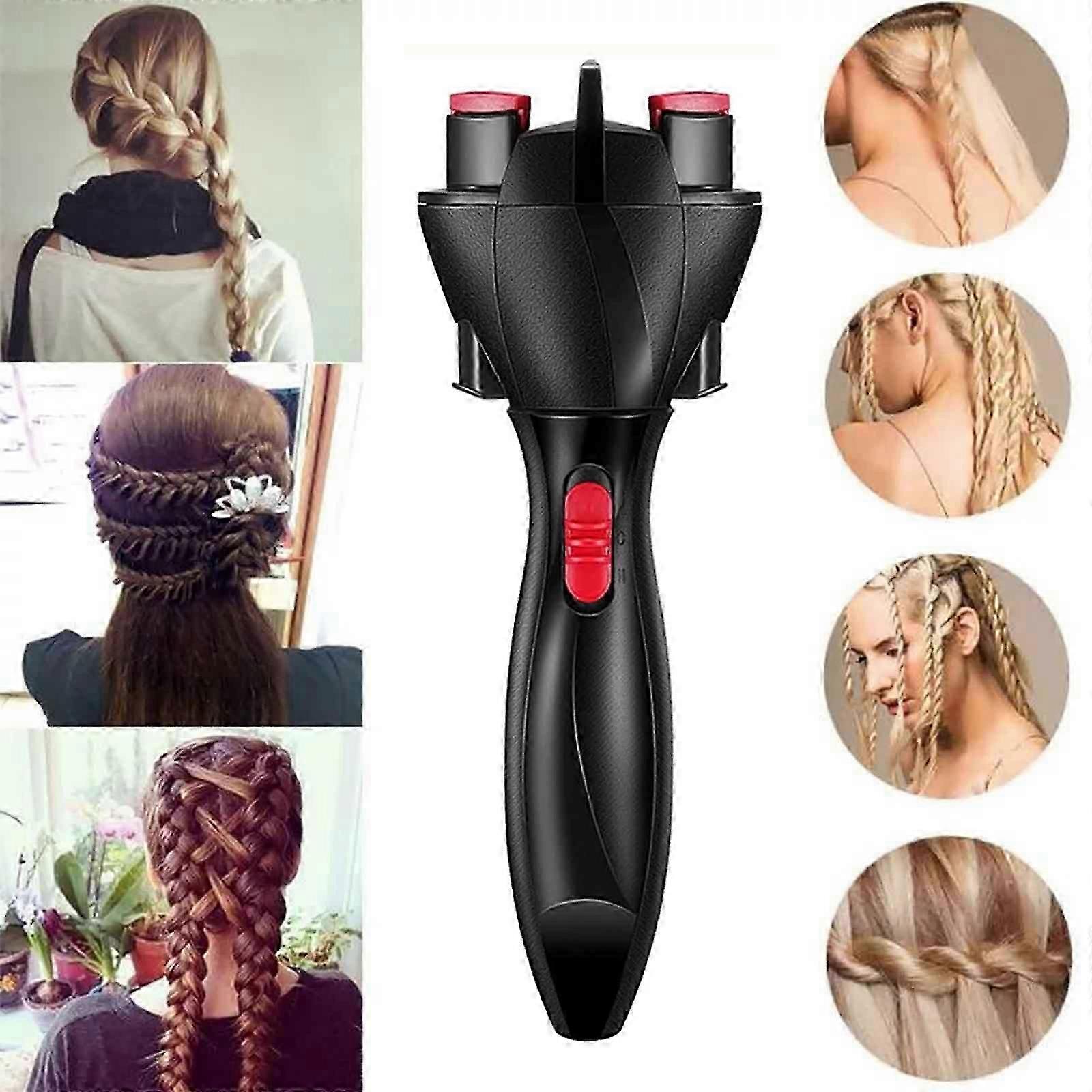 Automatic Braider, Electric Braiding Machine Twisters With 360 Degree Rotates Clip For Diy, Magicing Roller Styling Tool