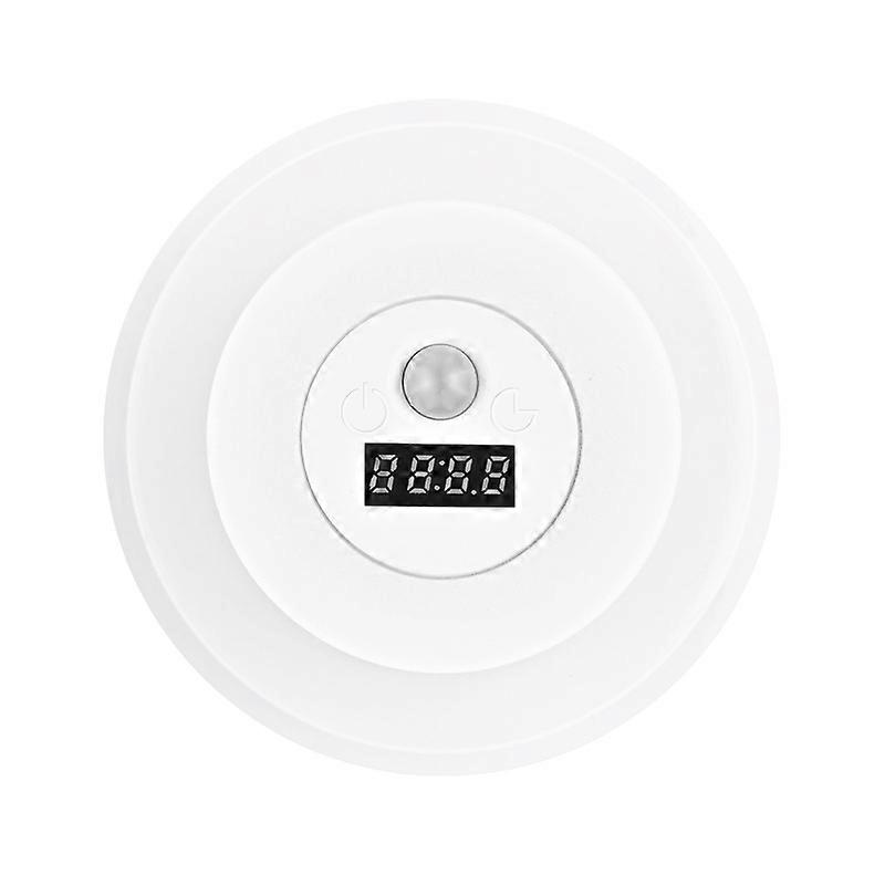 LED Smart Sensor Wall Night Light with Clock Display Remote Control Included