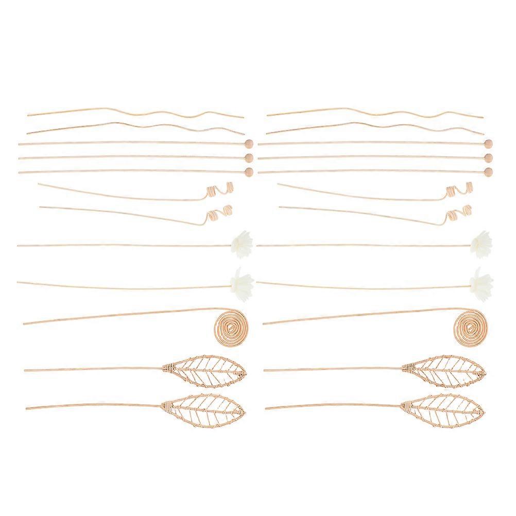 24pcs Rattan Aromatherapy Diffuser Sticks Flameless Home Fragrance Reeds for Efficient Scent Diffusion in Living Rooms, Bedrooms & Offices – Elegant