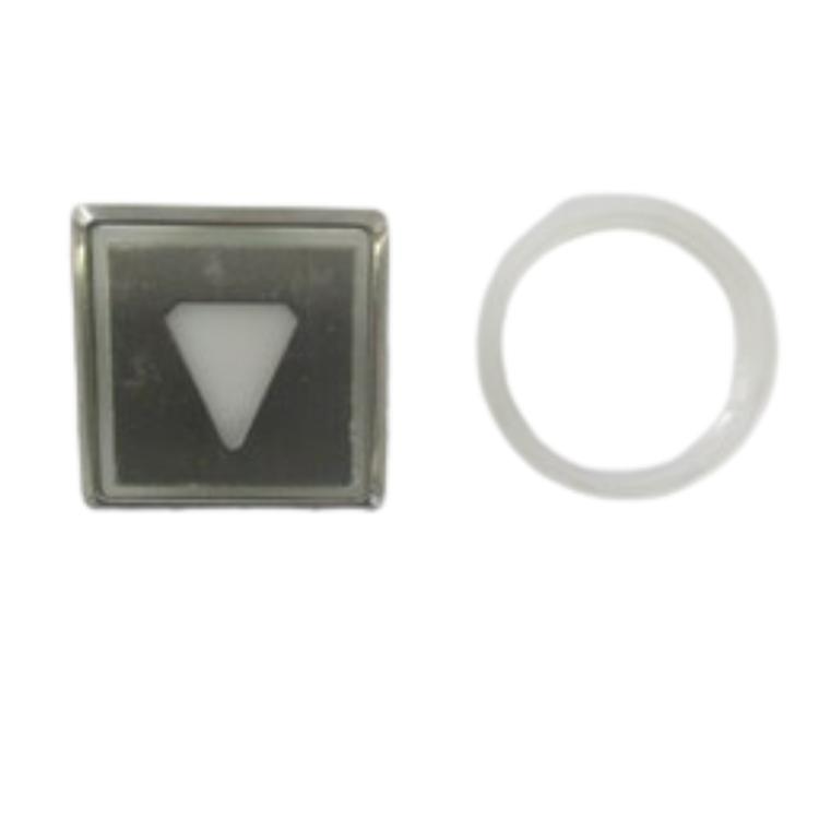 Kone Button Down White Illumination Stainless Steel Square Flush Km50074662g081h092