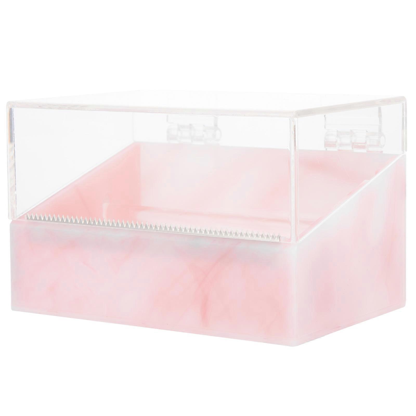 Eyelash Tape Small Design Tape Cutting Storage Box 13X8.4Cm Pink 1Set