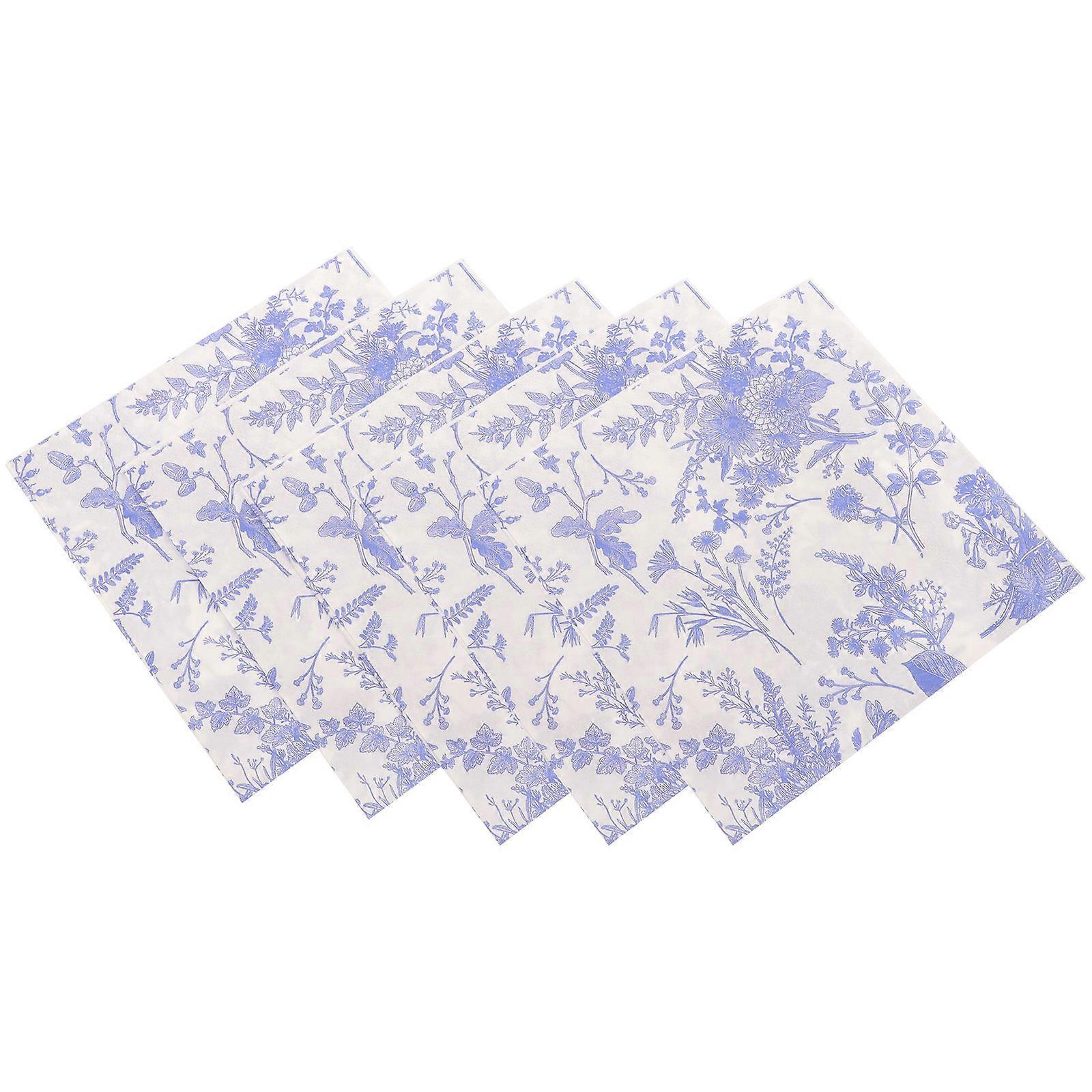 Napkins Dinner 5 Bags Suitable For Dining Use Daily Entertainment Assorted Color Square Elegant Design
