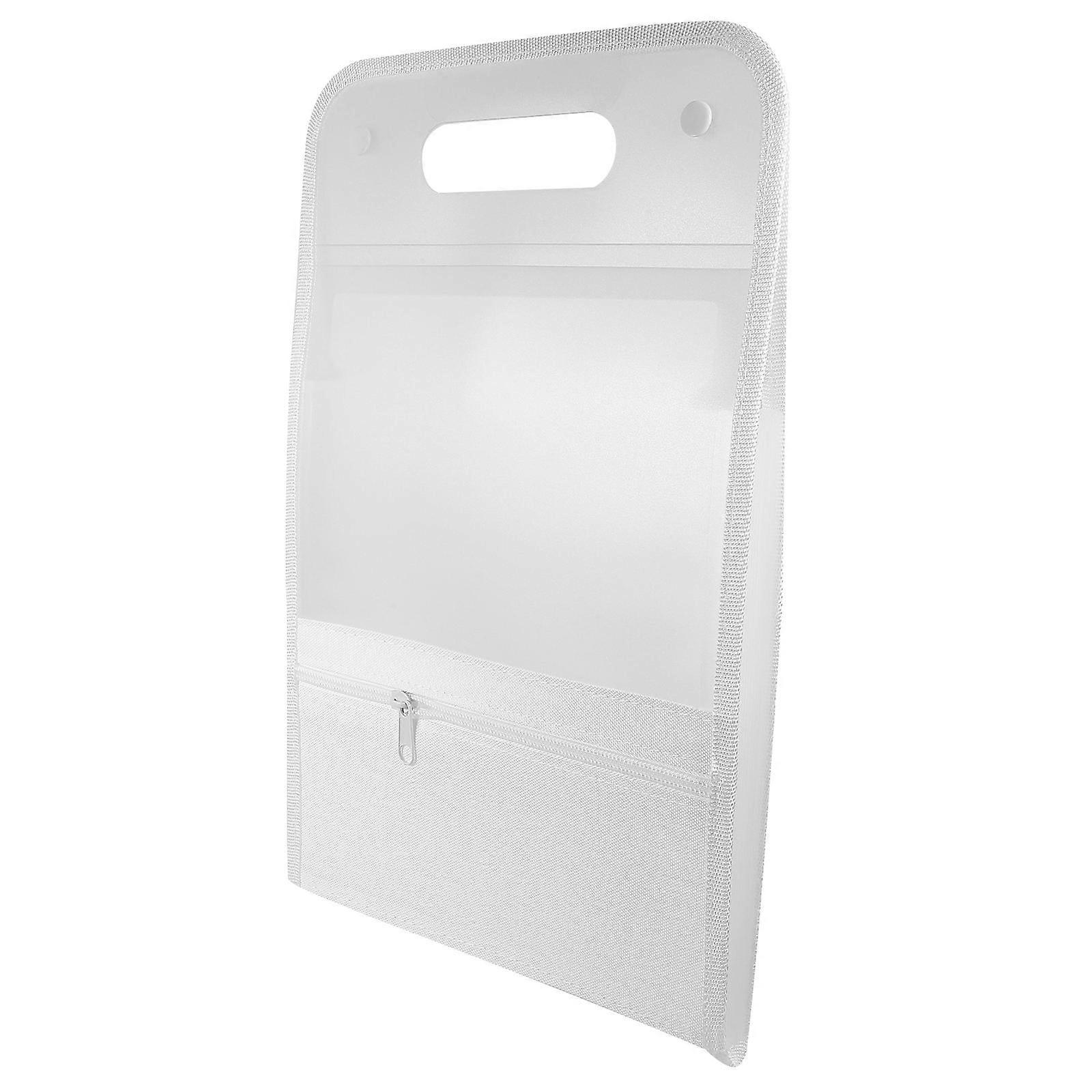 White Plastic File Folder for Storage Waterproof and Stylish Vertical Insert Single Page A4 Size