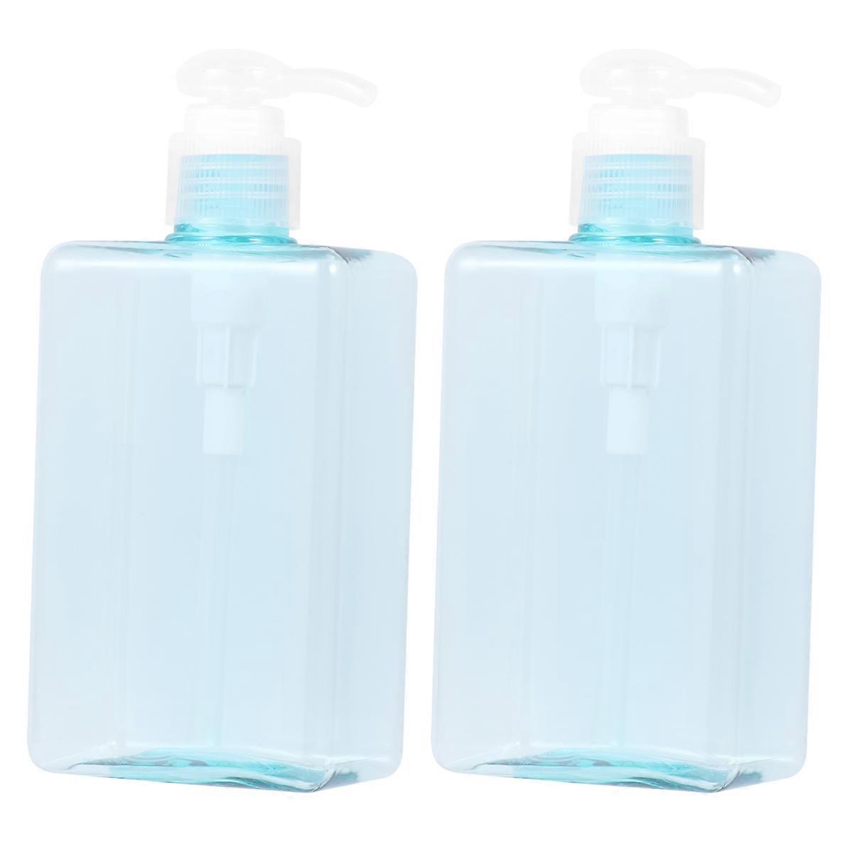 Portable PETG Empty Pump Bottles 2PCS Versatile Cosmetic Container for Essential Oils, Travel & Daily Use