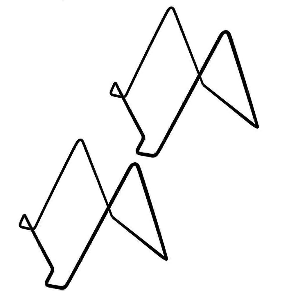 2pcs Metal Display Stands for Plate Holder Decorative Plate Display and Picture Rack