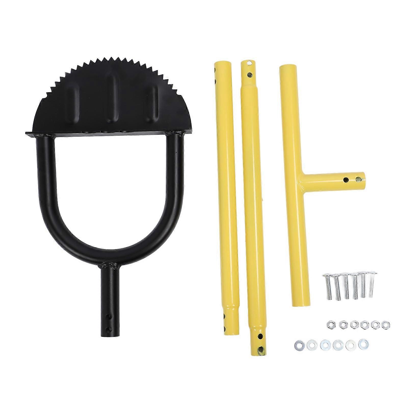 Garden Weasel Edger Manual Half Moon Lawn Edger with THandle for Gardening