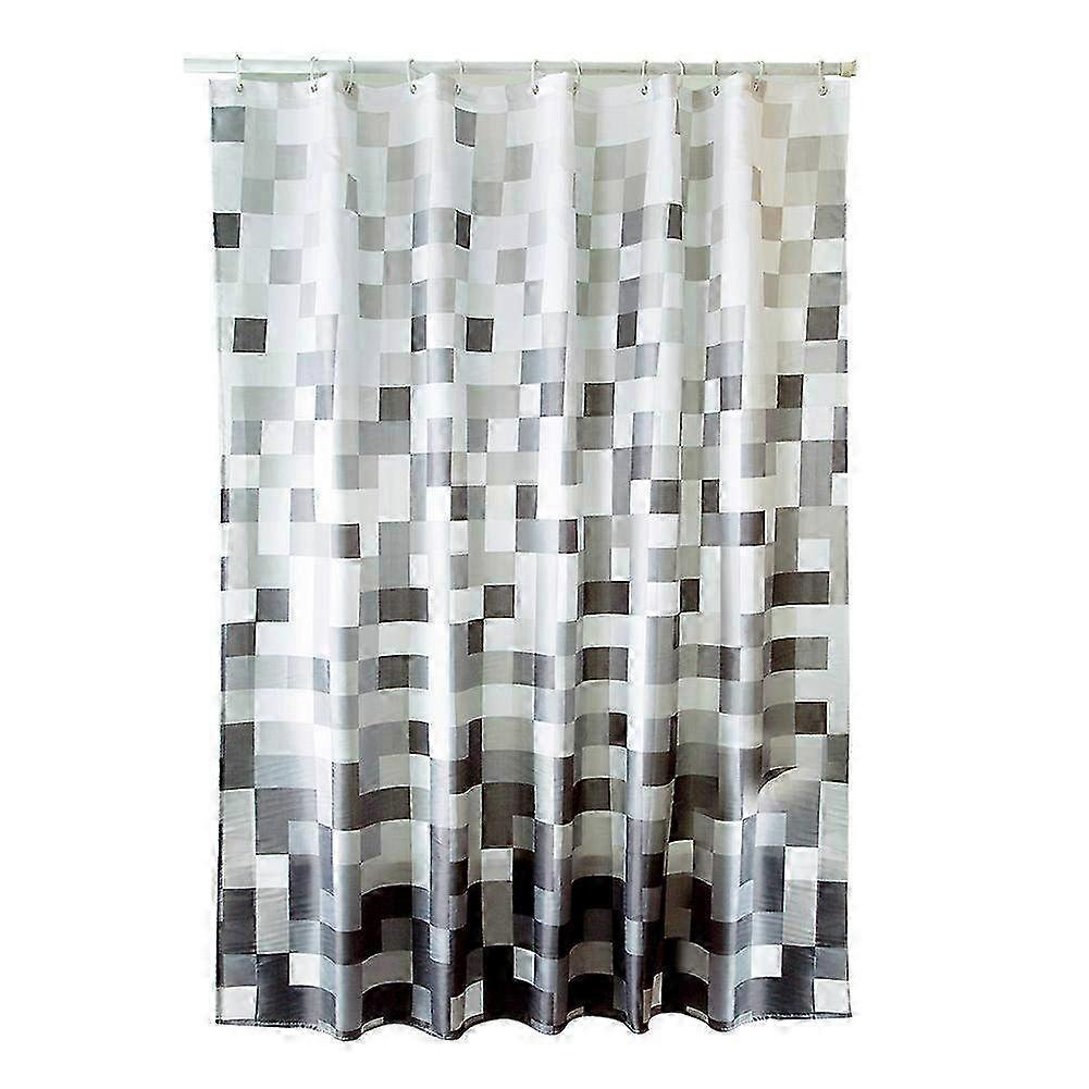 Durable Waterproof Shower Curtain with Mold Resistance & Light Block - Includes Hooks for Easy Installation