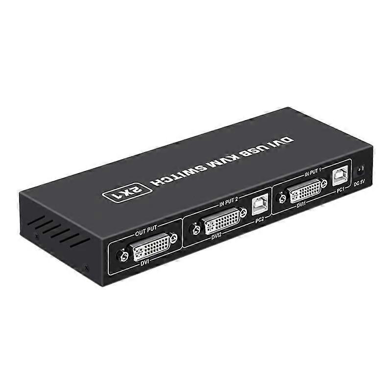 4K DVI USB KVM Switch DVI 2 In 1 Out Adapter SW88