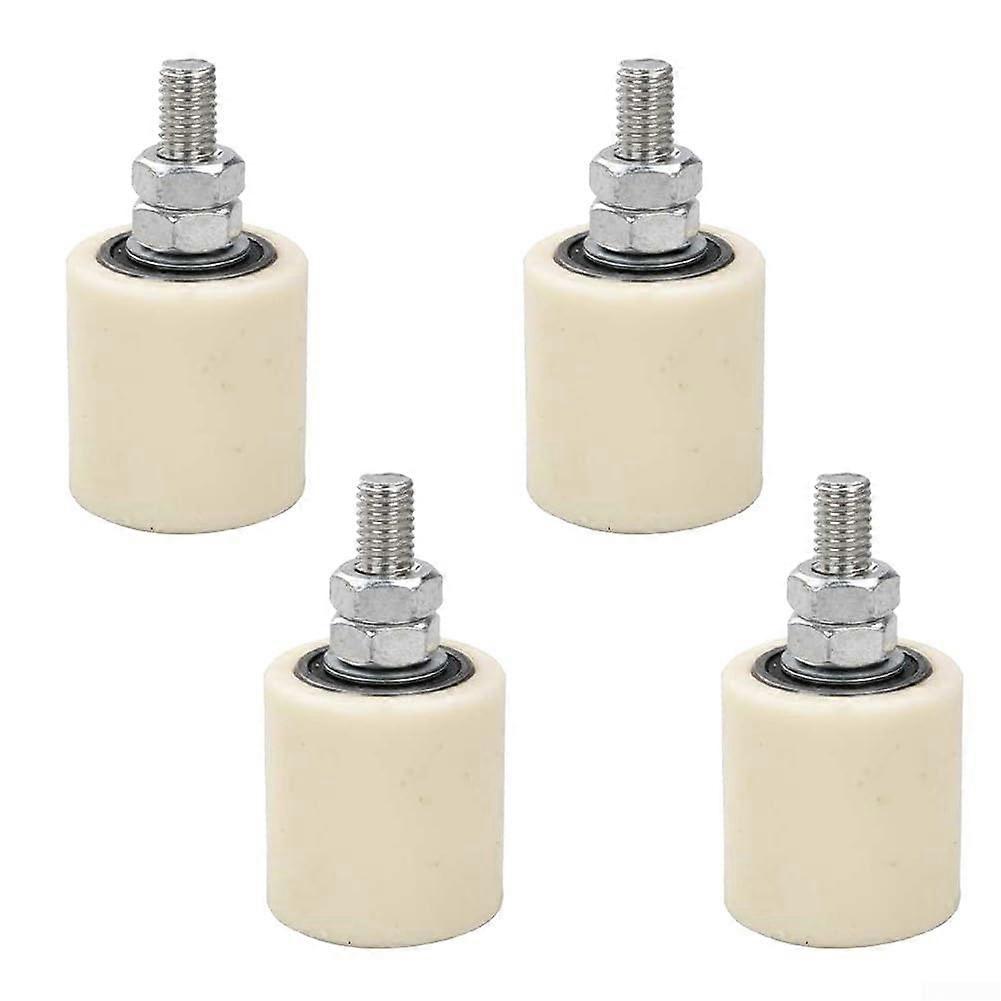 Sliding door guide rollers, 4 pieces, compatible with multiple track systems effortlessly (40 x 43) 40 x 43 cm