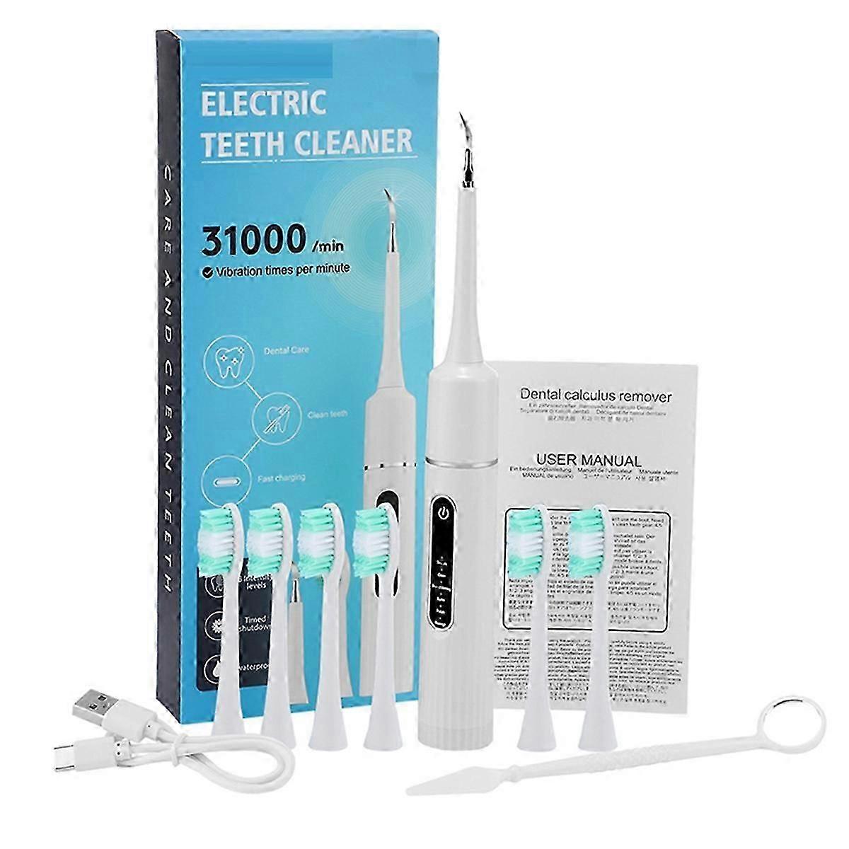 Electric Tooth Cleaner,Waterproof Dental Scaler with Vibrating Technology for Tartar,Plaque Removal