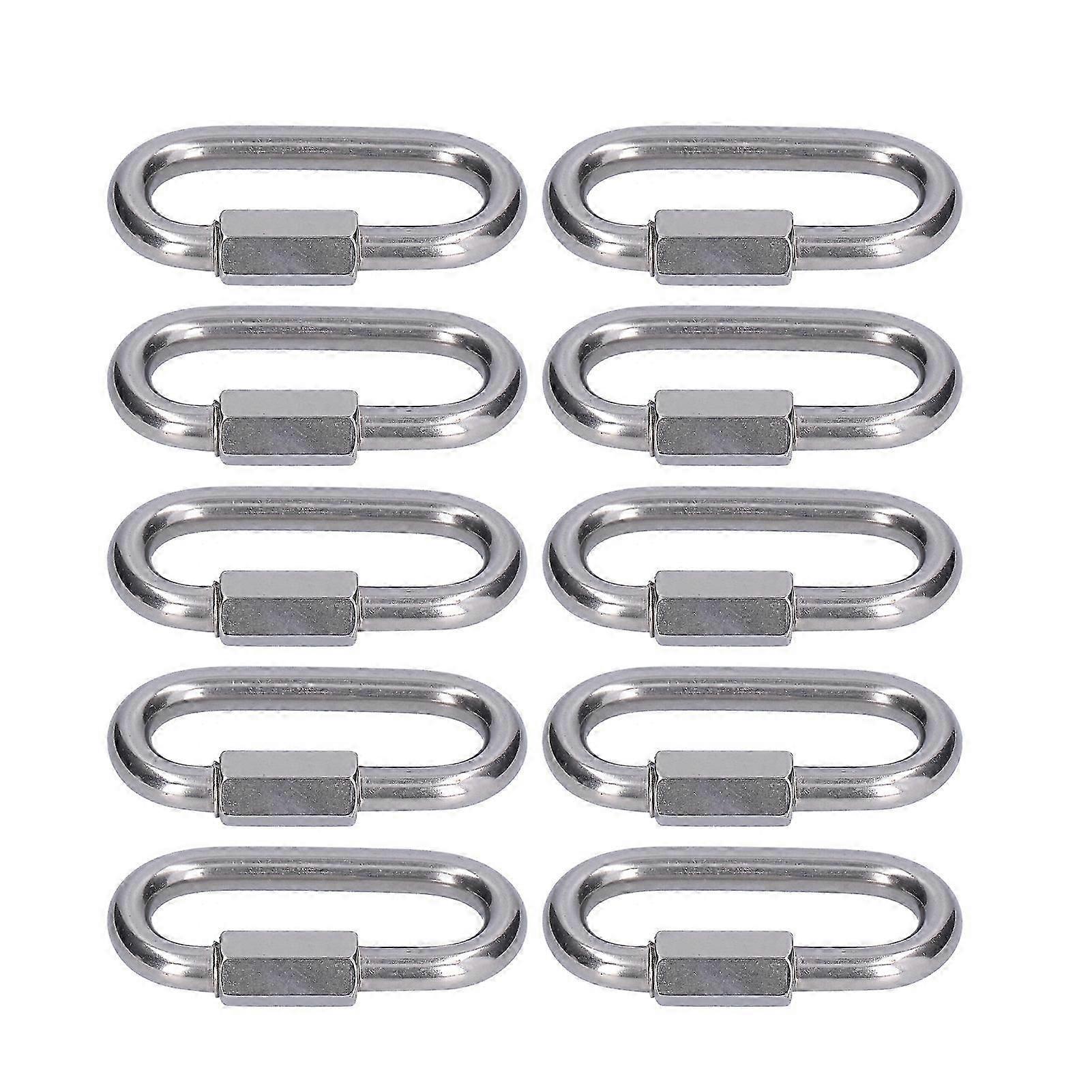 מחבר קישור מהיר 10pcs חזק עמיד קל להתקנה מחבר שרשרת בגודל קטןM4