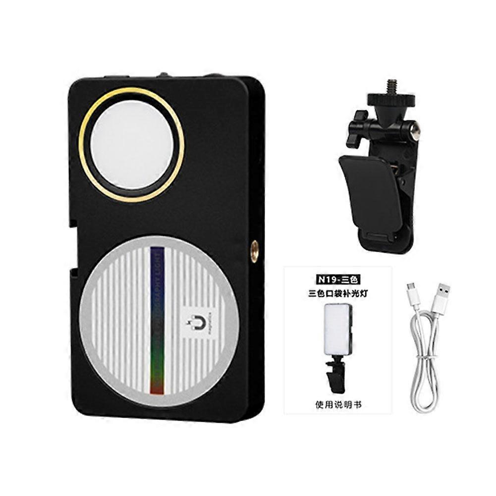 for Vlog Livestream Photograph Bi-Color Flip Fill Light Suitable for Magnetic