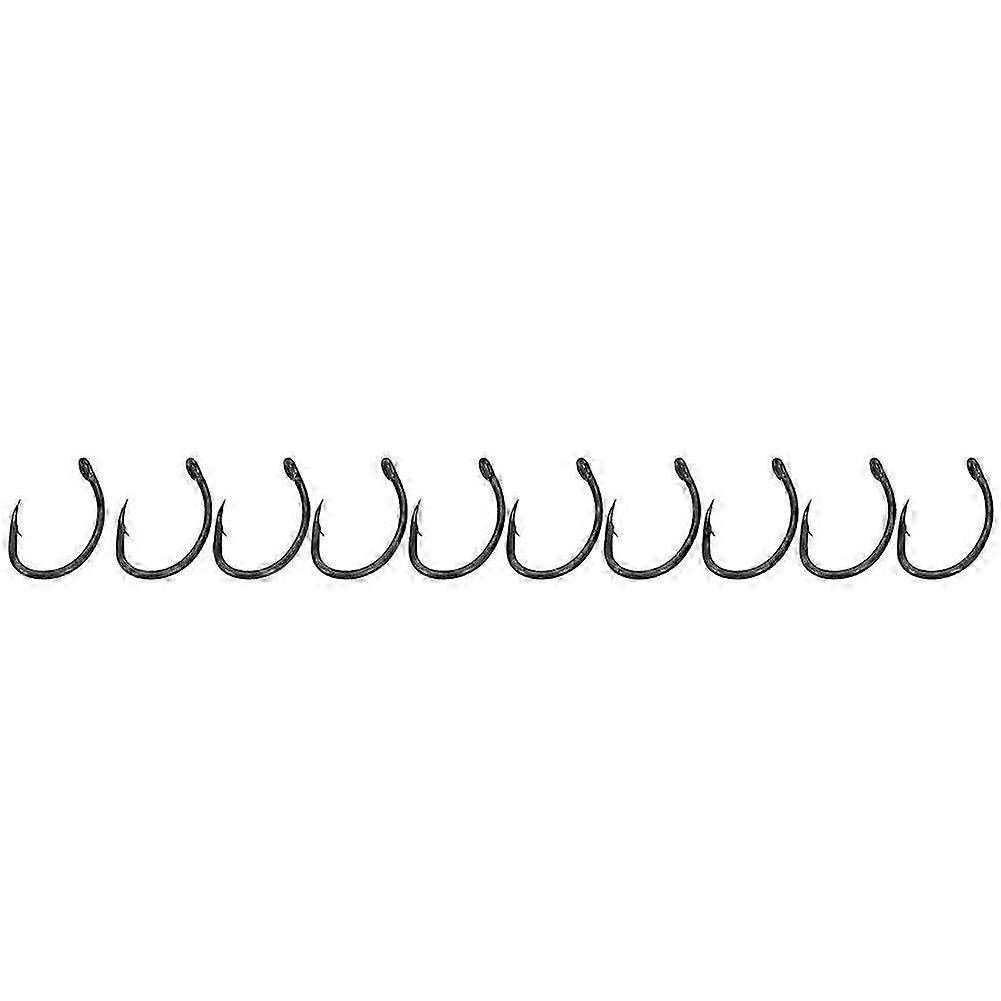 10pcs Micro Barbed Curve Shank Hooks for Carp Fishing (YN 10#) - Durable Fishing Hooks for Freshwater & Pond Use