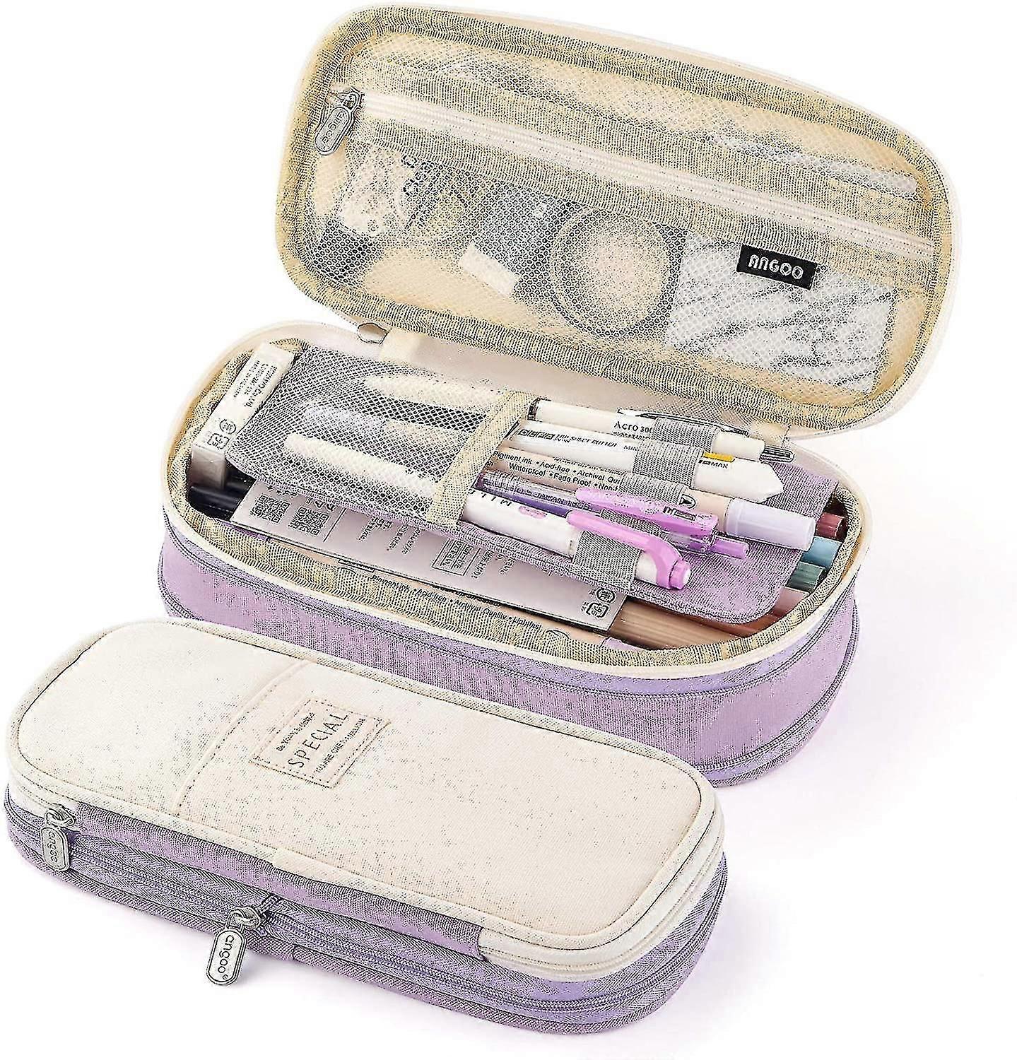 Large Capacity Pencil Case  Office, School, College Storage Bag