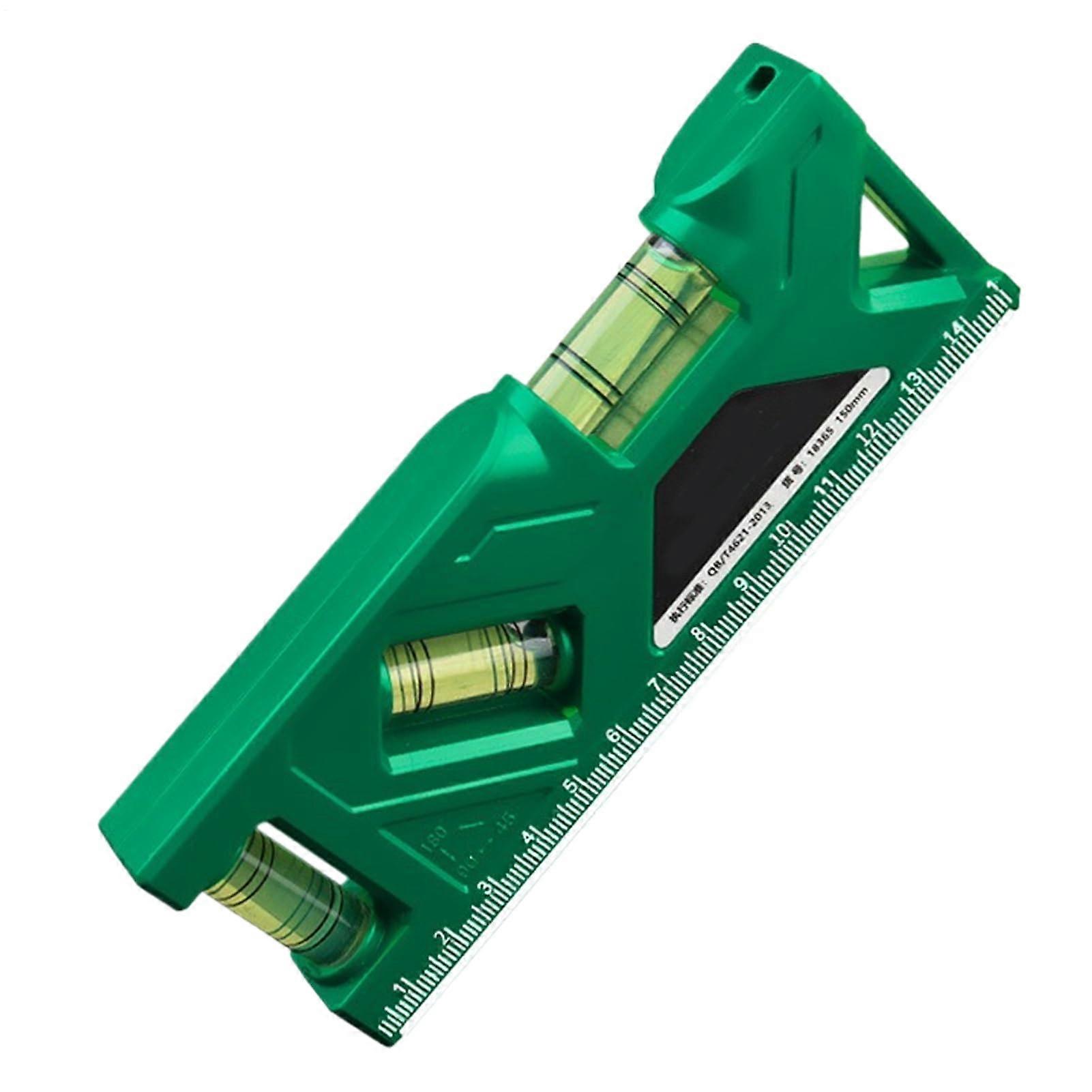 Magnetic Bubble Level Small Tool with Bubble Vial and Magnet for Home Repairs, Woodworking 150mm