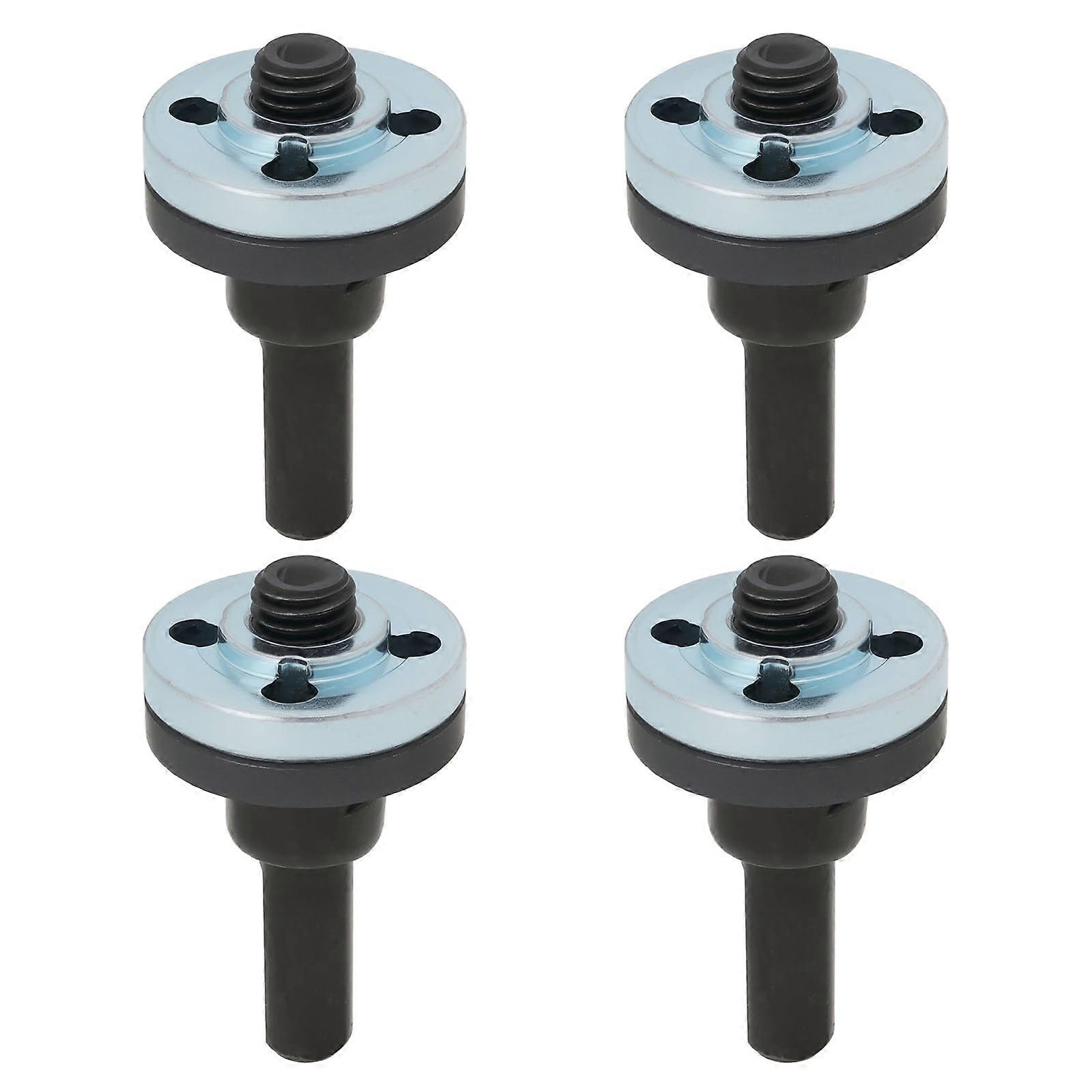 Angle grinder connecting rod adapter, M10, 53 x 30 mm, speed drill adapter for cutting disc, polishing disc, and polishing sponge, 4 pieces.