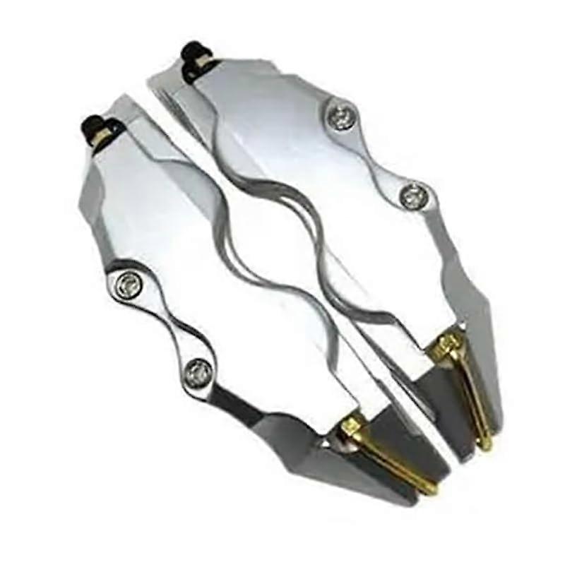 Car Brake Caliper Cover Front And Rear Kit Aluminum Silver 28x7x6 Cm Wheel Hub Protector for Mazda CX50 2023