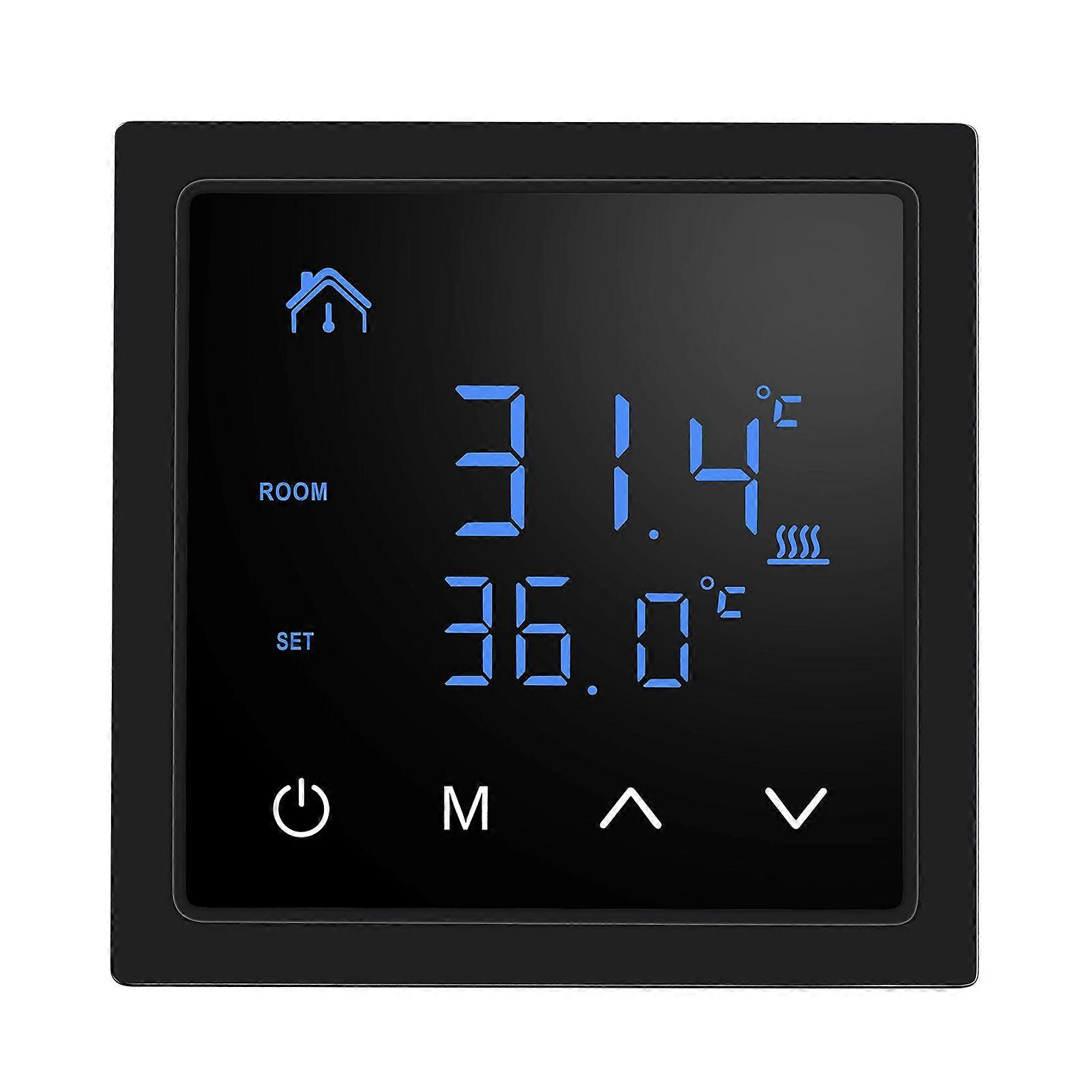 Smart Thermostat 16A Floor Heating Temperature Controller with LED Touch Screen 85-265V Electric Heating Control