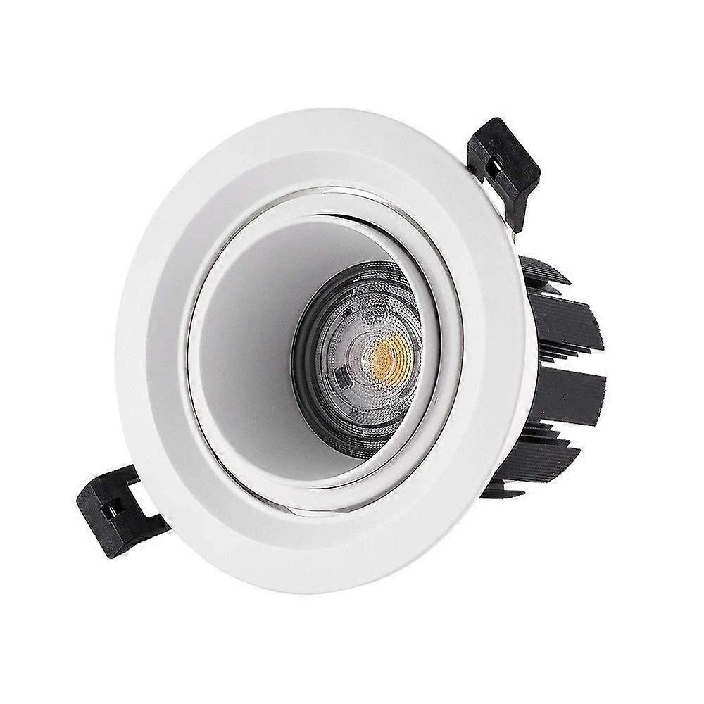 7W Recessed Spotlight Ceiling Lights/Downlight 70-80mm Borehole, LED Adjustable Focus, Warm White Light A