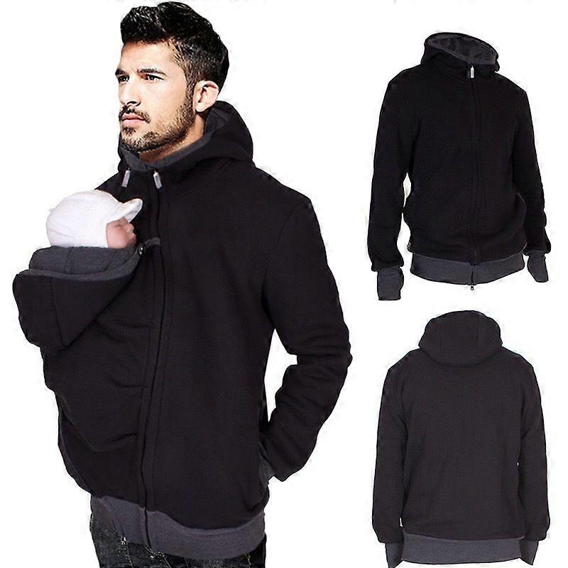 Jacket Multifunctional 3 In 1 Dad Kangaroo Jacket Sweatshirt Maternity Men Tw,hw