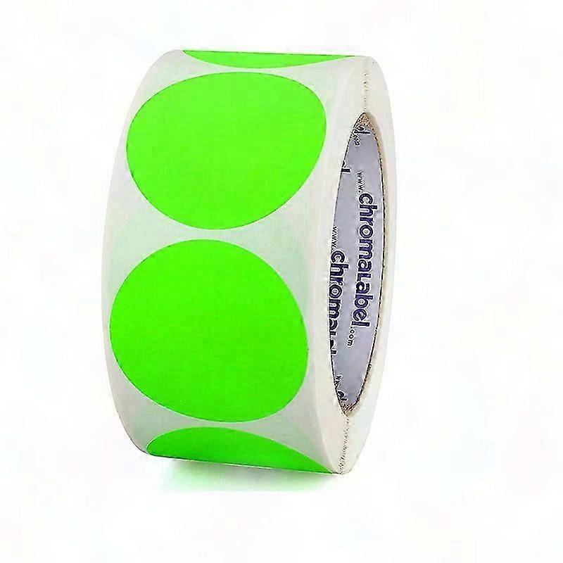 1 Inch Round Permanent Color-code Dot Stickers, 500 Per Roll