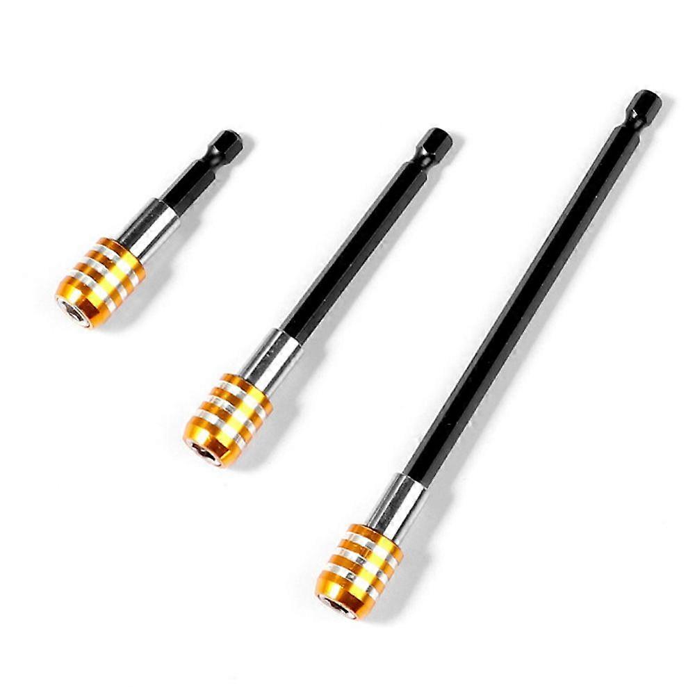 3 Pcs Drill Bit Extension Set Quick Release Bit Holder 1/4 Inch Hex Shank Magnetic Extension Chuck Adapter