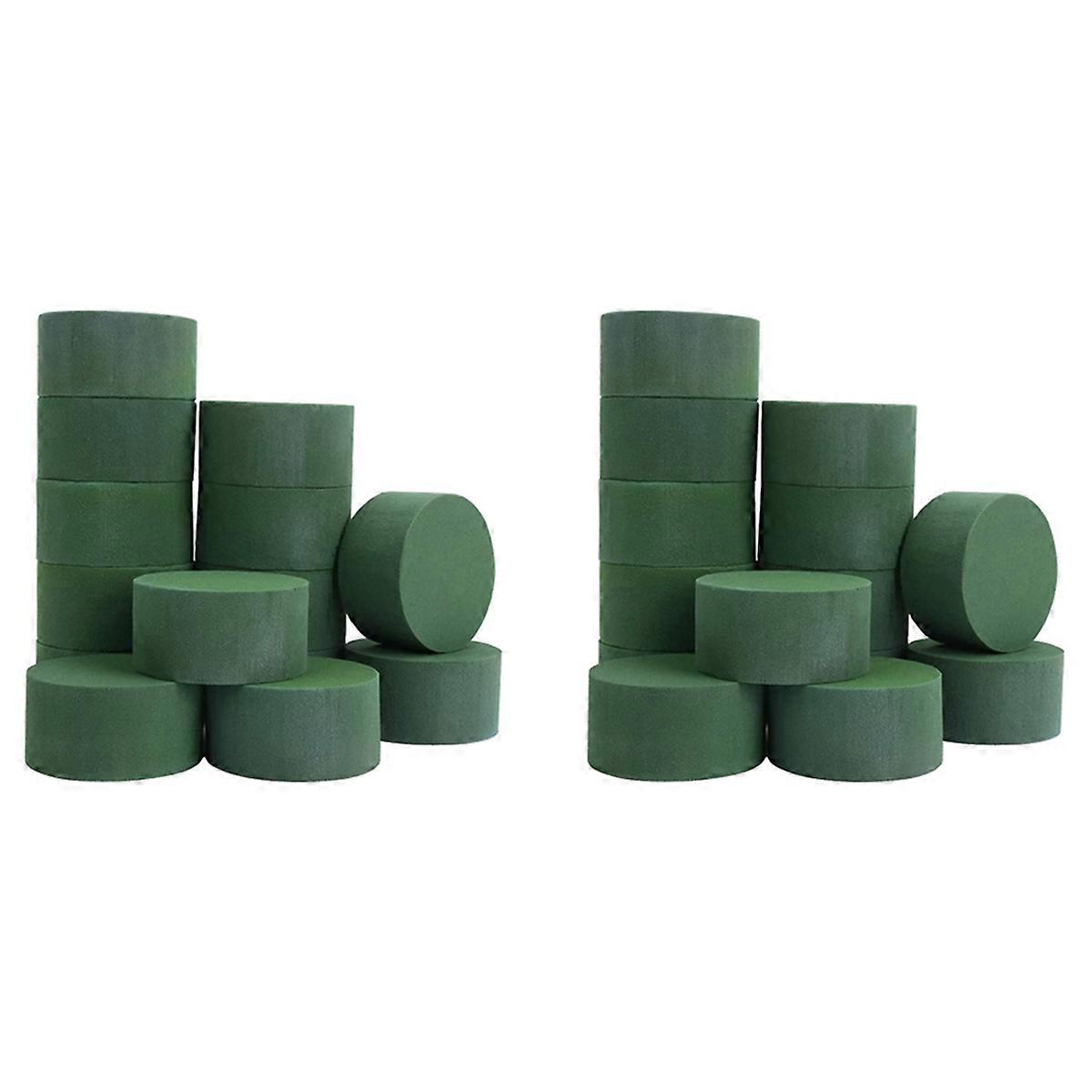 Round Floral Foam Pack of 40,Wet Florist Block Flower Arrangement Supplies for Craft Project,Party D