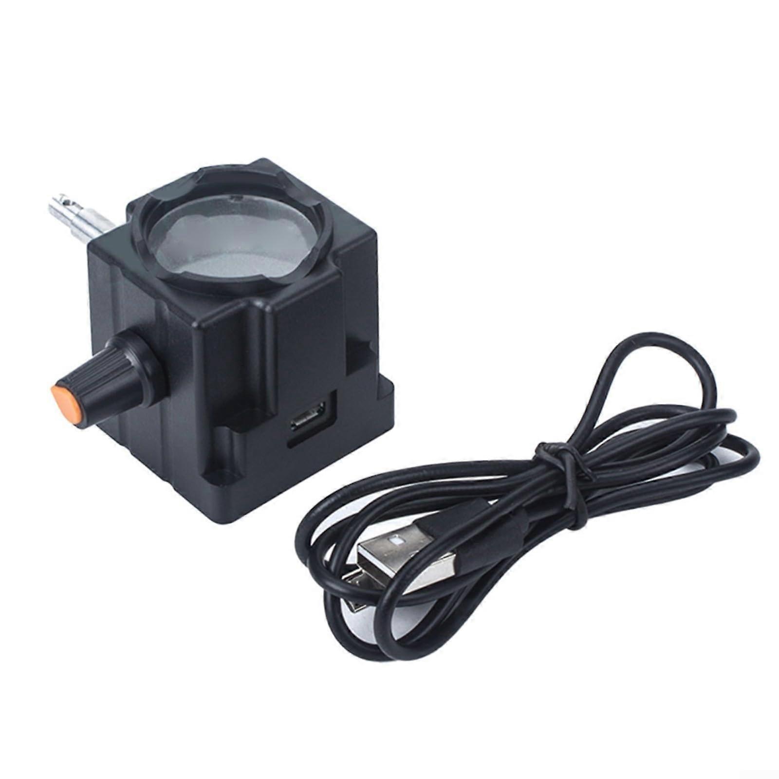 USB LED Microscope Light Source For Stereo Monocular Video Microscopes Adjustable Brightness Biological Microscope Lamp (A)