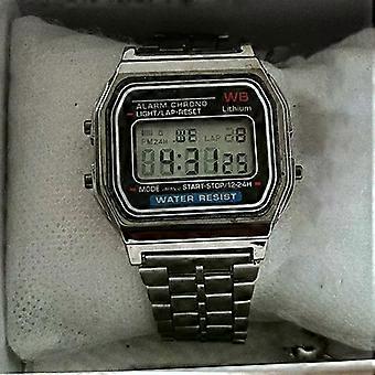 Luxus Band Uhr Wasserdicht Retro Digital Edelstahl Sport Militär Uhren Männer Frauen F91W Elektronische Armbanduhr Uhr