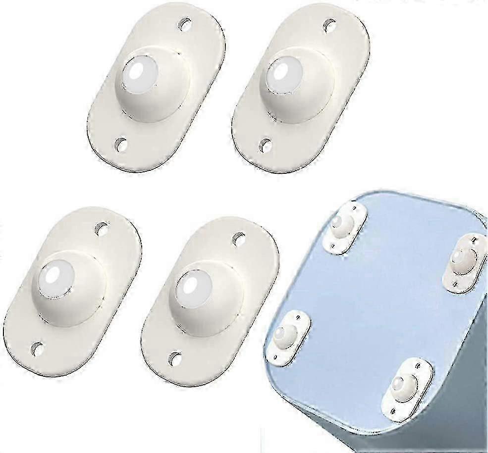 8 Pieces Abs Self Adhesive Caster Wheel Dough Type Universal Pulley...