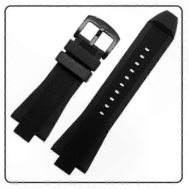Silicone Watch Band for Mk8184 and Mk9020 with Raised Mouth Strap Design