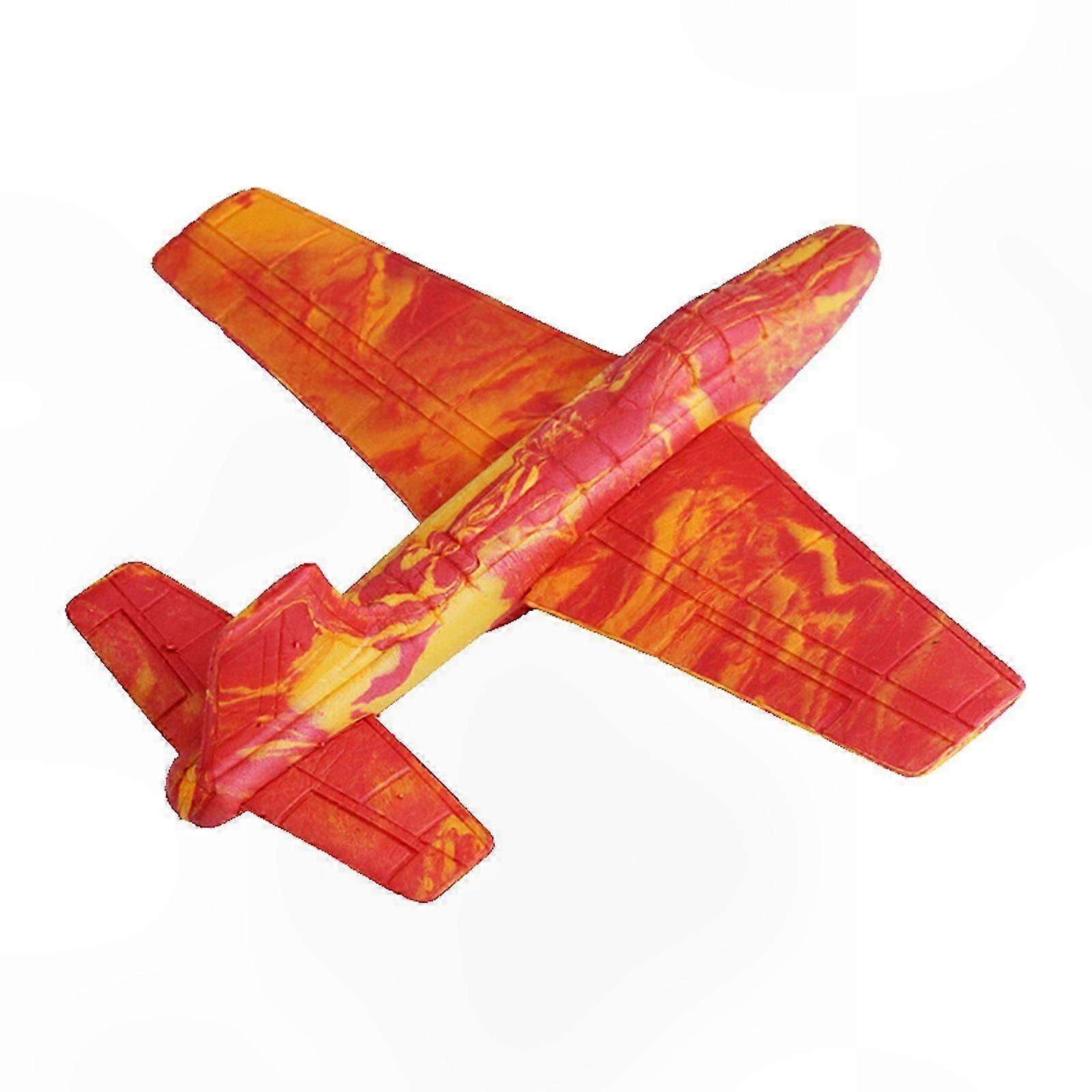 Fun Foam Glider Toys for Kids Easy Assembly Flying Jet with Flashing Lights Ideal for Class Prizes Yellow