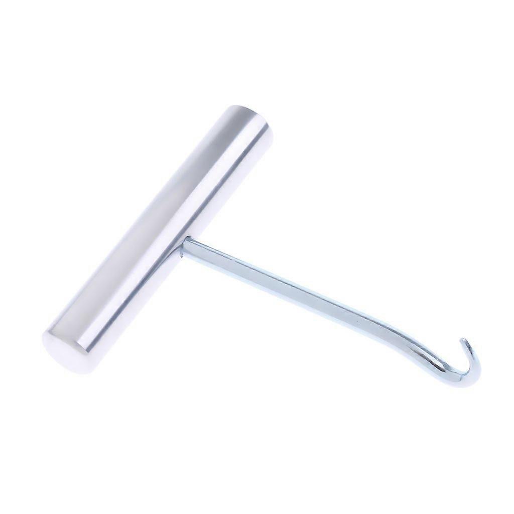 Stainless Steel Stringing Puller With Awl For Badminton And Tennis Racquets, Curved Jaw Design