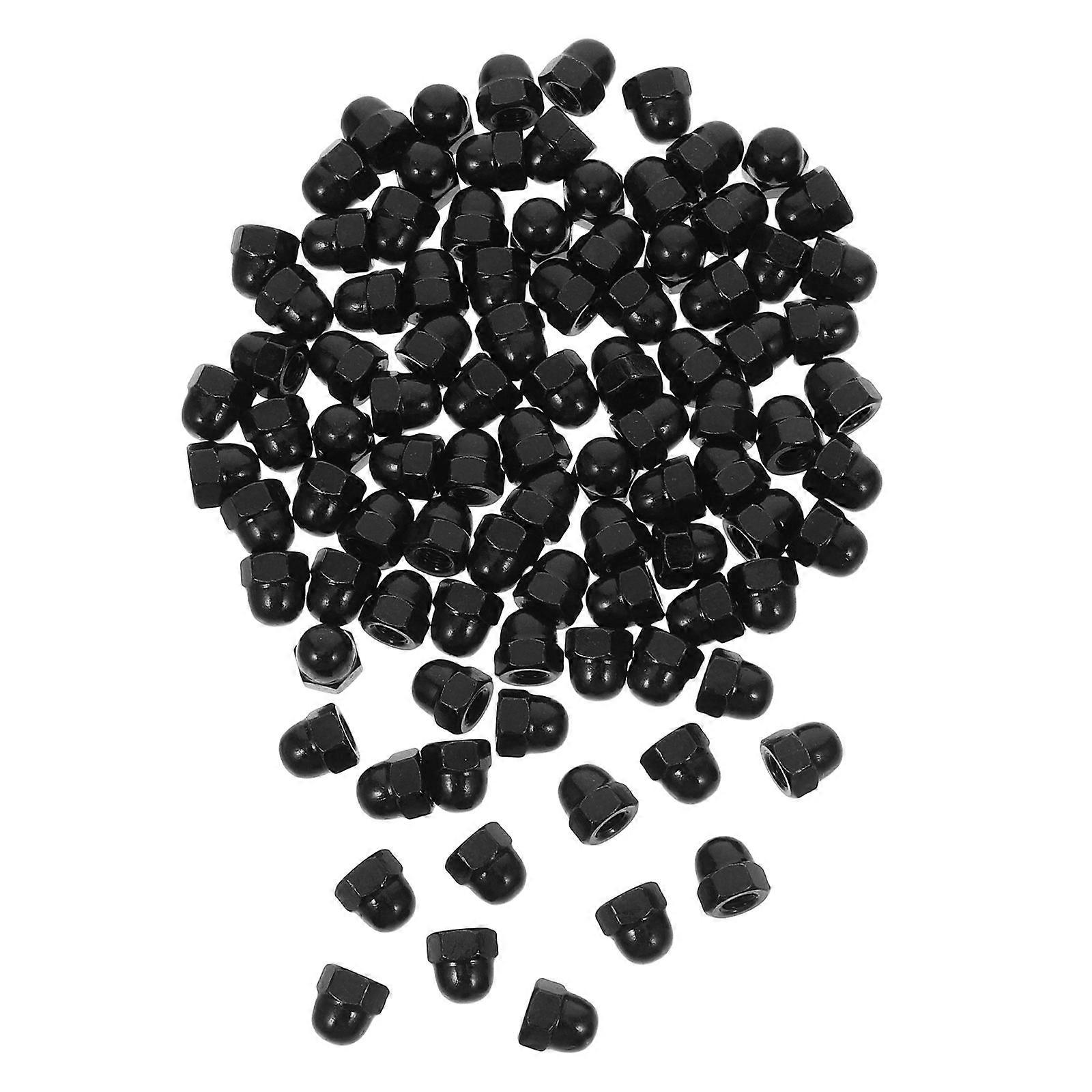 MLINS 100PCS Bolt Covers for Head Carbon Steel Caps with Hexagonal Screw Protection Dome Style